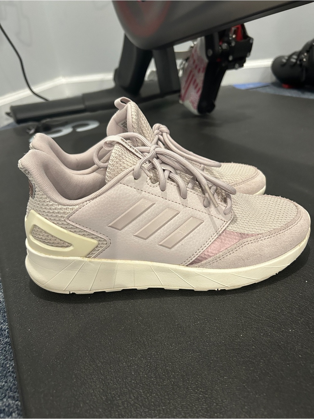 adidas Women's Light Pink Cloudfoam Lifestyle Sneakers